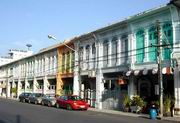 Antique Buildings in Dibuk Road, Phuket Town.
